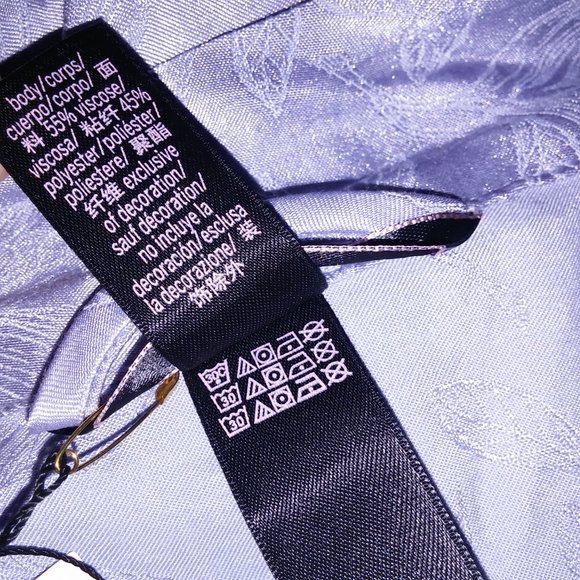 Victoria Secret Sleepwear Lingerie Robe Kimono Floral Blue Lace Trim Luxe Collec - Picture 12 of 12